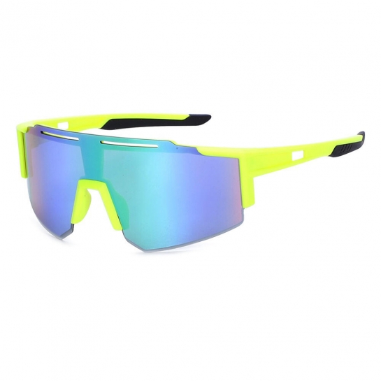 Sportowe okulary przeciwsłoneczne lustrzanki z filtrem UV400 neonowe SVM-11C